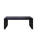 47.2 Solid Black Carved Wood Coffee Table - Handcrafted Look With Ornate Side Panels_maomaolike.com