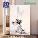 Chinese Landscape Ink Wash Painting Poster, Ethereal Monochrome Misty Mountain & Waterside Dwelling Poster, Serene Artistic Decor Suitable For Living_maomaolike.com