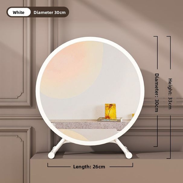Large Desktop Makeup With LED For Dormitory Students, Ins Style Dressing Table, Bedroom Internet Celebrity Fill Light_maomaolike.com