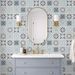 10*10cm*90 Pieces Set Waterproof PVC Tile Wall Stickers – Thickened Self-Adhesive Mediterranean Pattern Tiles For Home Decor_maomaolike.com