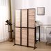 3 Panel Room Dividers And Folding Privacy Screen Natural Wooden Room Partitions 6ft Wall Divider For Room Separation (Natural)_maomaolike.com