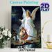 Guardian Angel Themed Painting Poster, Soft-toned Classic Religious Scene Poster, Calming Protective Artwork With Angel Guiding Figures Over A Bridge_maomaolike.com
