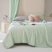 A-Class Cream Solid Cool Ice Silk Thin Air Conditioning Quilt, Washable Summer Bedroom Bed Cover
_maomaolike.com