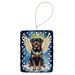 Rottweiler My Angel Porcelain Ornament Christmas Tree Hanging Decorations For Home Christmas Holiday, Rectangle, Gift, Multicolor_maomaolike.com