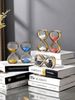1pc Creative Design Glass Hourglass Simple Style Gold And Silver Double Shape Timer Ornament Decoration Hourglass_maomaolike.com