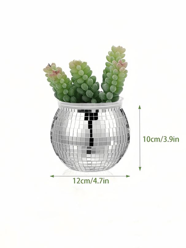 The Dance Floor Ball Mosaic Mirror Vase, An Exquisite Home Décor Piece For Balconies And Kitchens, Adds A Unique Addition To Stylish Spaces_maomaolike.com