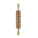 Baking Cookies Fondant Cake Dough Engraved Roller Rolling Pin_maomaolike.com