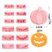 13pcs, Fun Halloween Pumpkin Cookie Cutters - 6 Different Facial Expressions - Plastic Pastry Molds - Baking Tools and Kitchen Accessories_maomaolike.com