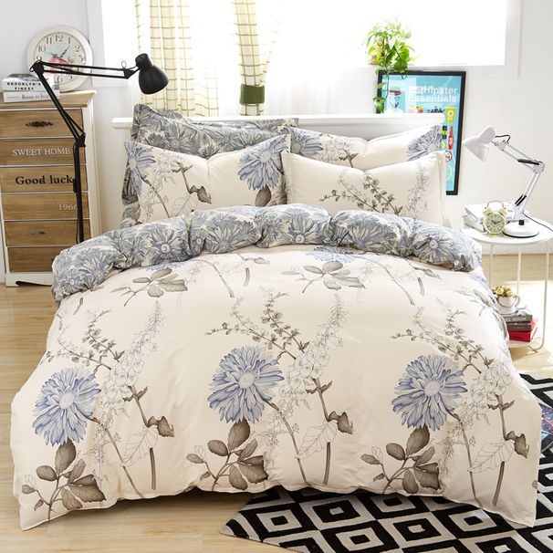 Soft Material Quilt Cover Duvet Cover Three Piece Bedding Set Queen United States Bedding K Size_maomaolike.com
