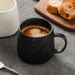 Minimalist Rock Pattern Household Couple Mugs Ceramic Large Capacity Drinking Niche Men's Water Tea Cups_maomaolike.com
