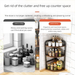 Kitchen Desktop Multi-layer Seasoning Bowl Dish Organizer Triangle Tabletop Oil Salt Sauce Vinegar Storage Rack_maomaolike.com