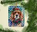 Cavalier Spaniel Christmas Porcelain Ornament Christmas Tree Hanging Decorations For Home Christmas Holiday, Rectangle, Gift, Multicolor_maomaolike.com