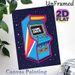 Retro Arcade Game Machine Painting Poster, Vibrant Neon-style Retro Arcade Machine With "Game Over" Text Poster, Nostalgic Gaming Decor Suitable For_maomaolike.com