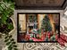 Keeshond Cozy Christmas Doormat Front Door Mat Indoor Outdoor Rugs For Entryway, Non Slip Washable Low Pile, 24H X 36W_maomaolike.com