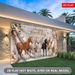 Horse Themed Birthday Party Banner - 2D Flat Polyester Backdrop, Wall Hanging Photo Props, Party Decor_maomaolike.com