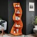 Modern Wall Corner Bookshelf Bookcase_maomaolike.com