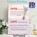 Islamic Enter & Leave Dua Painting Poster, Soft-toned Floral Lavender Accented Poster, Meaningful Religious Dua Text Ideal For Home Entryway, Prayer_maomaolike.com