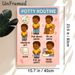 Potty Routine Painting Poster, Cute Cartoon Style Step-by-Step Potty Guide Poster, Clear Potty Training Instructions Ideal For Bathroom_maomaolike.com