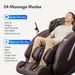 Massage Chair Full Body, Zero Gravity SL-Track Shiatsu Massage Recliner Chair With Body Scan, Airbags, Foot Rollers, Deep Yoga Stretch, Heating (Black)_maomaolike.com