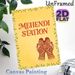 Mehendi Station Themed Painting Poster, Exquisite Traditional Henna Hand Art Poster, Authentic Cultural Decor Ideal For Wedding And Festive_maomaolike.com