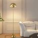 Golden Dome Floor Lamp, Minimalist Modern Floor Lights, For Bedroom, Living Room, Office_maomaolike.com