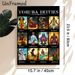 Yoruba Deities Painting Poster, Vibrant Illustrated Poster, Features Diverse Traditional Yoruba Deities, Cultural Artistic Decor Ideal For Home, Study_maomaolike.com