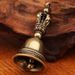 Brass Demon-Subduing Pestle Bell Copper Magical Tool Vintage Handmade Woven Rope Keychain Bag Pendant Street Stall Small Item_maomaolike.com