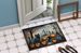 Keeshond Spooky Halloween Doormat Front Door Mat Indoor Outdoor Rugs For Entryway, Non Slip Washable Low Pile, 24H X 36W_maomaolike.com