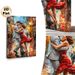 Tango Dancing Themed Painting Poster, Vibrant Impasto-style Couple Dancing In Bustling City Street Poster, Romantic Artistic Decor Option For Living_maomaolike.com