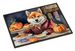 Shiba Inu Fall Kitchen Pumpkins Doormat Front Door Mat Indoor Outdoor Rugs For Entryway, Non Slip Washable Low Pile, 24H X 36W_maomaolike.com