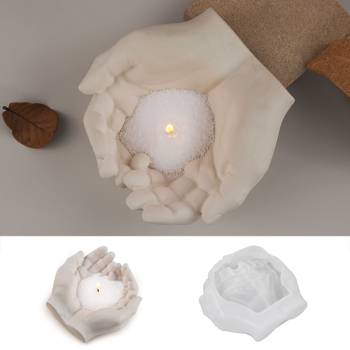 DIY Silicone Mold For Resin, Cement, Plaster To Make Ashtray Trays, Storage Candle Holders, And Desktop Decorations With_maomaolike.com