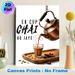 Chai Themed Painting Poster, Warm Rustic Vintage Copper Kettle Pouring Chai With Spices Poster, Cozy Cultural Decor Idea For Kitchen & Dining Area_maomaolike.com