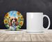Cocker Spaniel In Sunflowers Large Sandstone Coasters Pack Of 4 Absorbent Round Coasters Decor Gifts For Men Or Women, 4 In, Multicolor_maomaolike.com