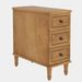 Wood Nightstand, Fully Assembled Narrow Side Table With 3 Drawers_maomaolike.com