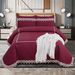 5pcs Big Lace Edge European Noble Bedding Set, Tassel Pendant ,Bamboo Fiber Bedspread Set_maomaolike.com