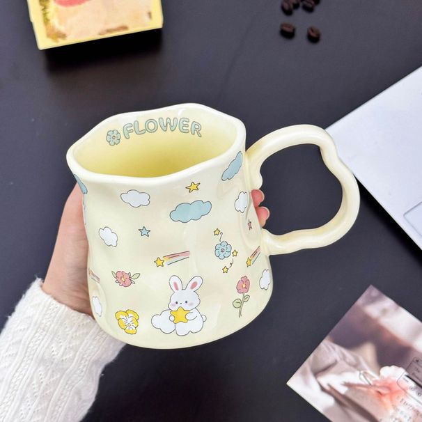 Cute And Stylish Water Home Use, Niche Mug For Girls, Design-oriented Birthday Gift, Ceramic Cup As A Souvenir_maomaolike.com