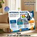 Internal Auditor Career Snapshot Painting Poster, Informative Modern Infographic Poster, Clearly Outlines Auditor Roles, Skills & Work Settings_maomaolike.com
