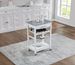 Mobile Rolling Kitchen Island Trolley Serving Cart With Underneath Drawer & Slide-Out Wire Storage Basket_maomaolike.com