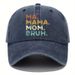 Unisex Printed MAMAMA MOM BRUH washable baseball caps for men and women outdoor sunscreen caps_maomaolike.com