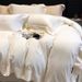 American Style Light Luxury 100S Lyocell Tencel Cotton Brushed Four-Piece Set Hollow Out Patchwork Wide Edge Duvet Cover Villa Bed_maomaolike.com