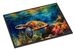 Loggerhead Sea Turtle Doormat Front Door Mat Indoor Outdoor Rugs For Entryway, Non Slip Washable Low Pile, 24H X 36W_maomaolike.com