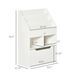Kids Bookcase Multi-Shelf Book Rack With Mobile Drawer For Books, Toys, White_maomaolike.com