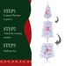 7.5FT White Slim Artificial Christmas Tree Includes Foldable Metal Stand_maomaolike.com