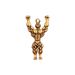Creative Handmade Brass Fitness Expert Keychain Car Key Ornament Fun Bodybuilding Mr. Pendant_maomaolike.com