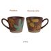 Vintage Hand-painted Mug, Coarse Pottery Breakfast Cup_maomaolike.com