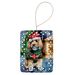 Petit Basset Griffon Vendeen Christmas Porcelain Ornament Christmas Tree Hanging Decorations For Home Christmas Holiday, Rectangle, Gift, Multicolor_maomaolike.com
