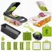14-in-1 Multi-Functional Vegetable Chopper Set – Stainless Steel Slicer With 3 Blades, Container & Non-Slip Base For_maomaolike.com