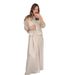 Women's Clothing solid color mesh splicing jacket casual wide leg trousers suit for women_maomaolike.com