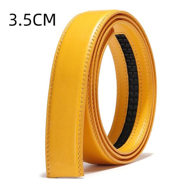 HOT men's automatic buckle No Buckle Brand Men High Quality Male Genuine Strap Jeans Belt free shipping 3.5cm belts_maomaolike.com