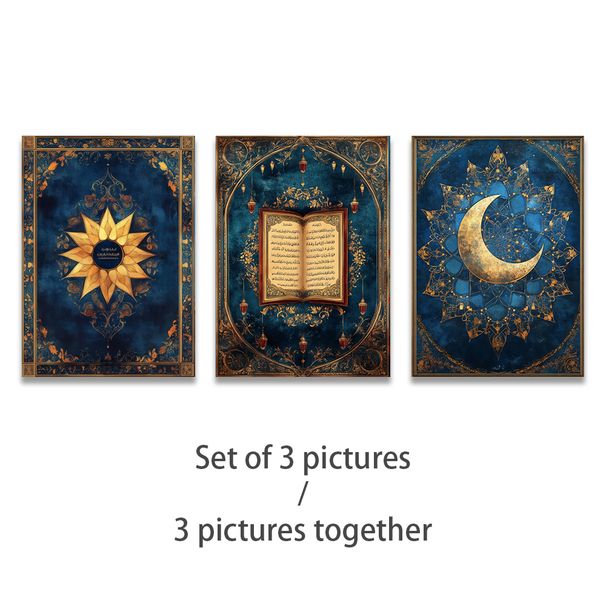 European And American Vintage Style, Sun, Stars, Bright, Home Décor Painting, Living Room Sofa Backdrop Artwork, Art Exhibition Piece_maomaolike.com